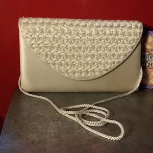Ivory colored handbag